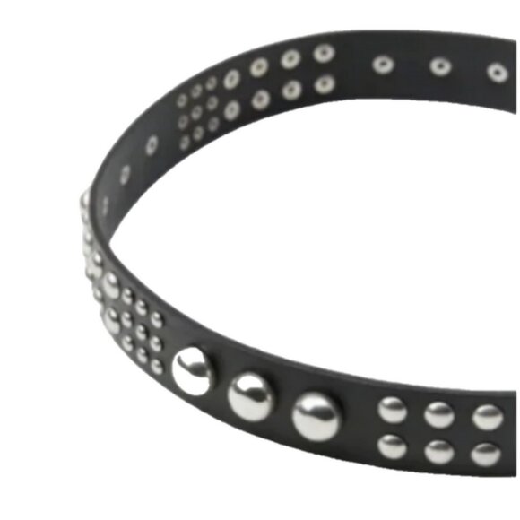 Zara Studded Leather Belt main image 4